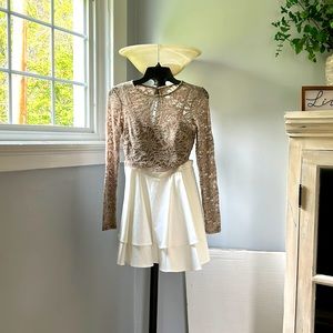 Long sleeve homecoming dress